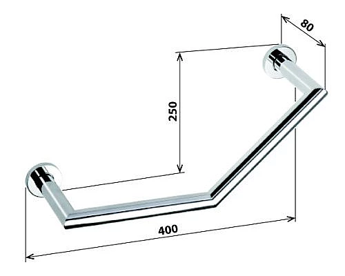 Купить Поручень Bemeta Omega 104307621 Глянец в магазине сантехники Santeh-Crystal.ru