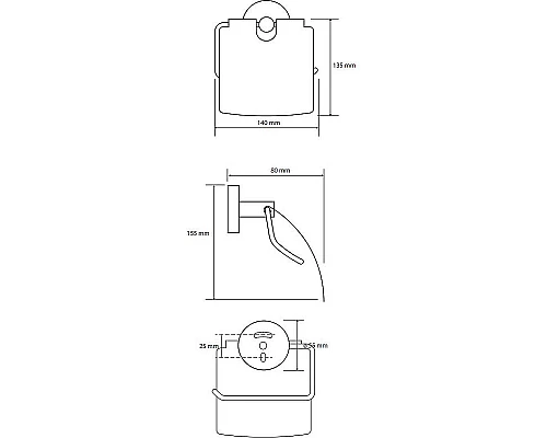 Заказать Набор аксессуаров для ванной Bemeta Omega 3 204301 Хром в магазине сантехники Santeh-Crystal.ru