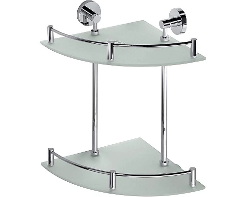 Заказать Стеклянная полка Bemeta Omega 104202142 угловая Хром в магазине сантехники Santeh-Crystal.ru