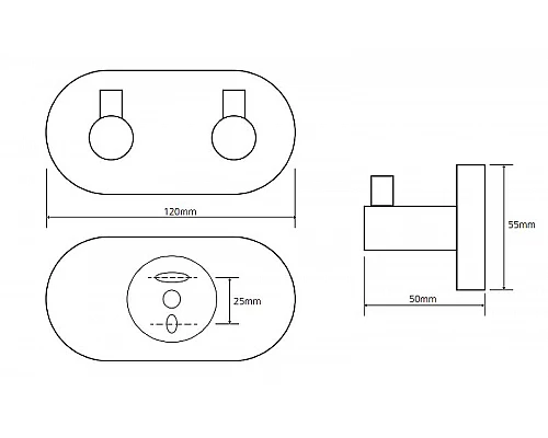 Заказать Вешалка для полотенец Bemeta Omega 104405202 Хром в магазине сантехники Santeh-Crystal.ru