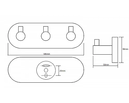 Купить Вешалка для полотенец Bemeta Omega 104405232 Хром в магазине сантехники Santeh-Crystal.ru