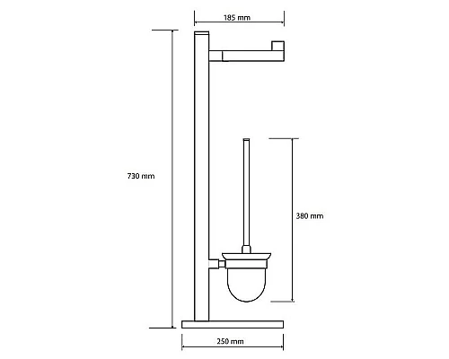 Приобрести Напольная стойка Bemeta Omega 104836012 Хром в магазине сантехники Santeh-Crystal.ru