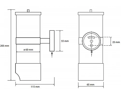 Приобрести Диспенсер для ватных дисков Bemeta Omega 146503172 Хром в магазине сантехники Santeh-Crystal.ru