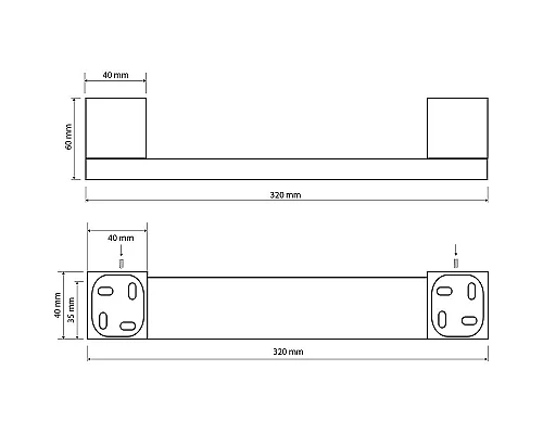 Приобрести Поручень Bemeta Via 135007072 Хром в магазине сантехники Santeh-Crystal.ru