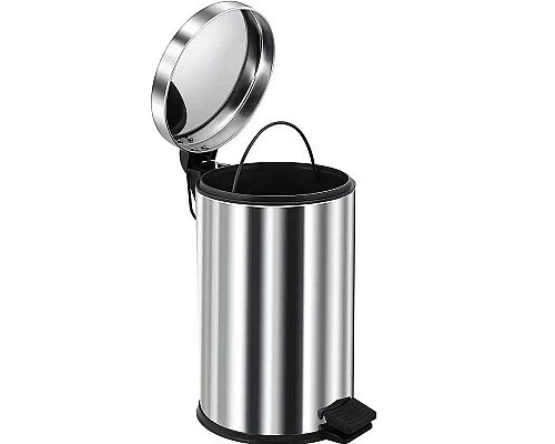 Приобрести Ведро для мусора Berges 121003 Хром в магазине сантехники Santeh-Crystal.ru