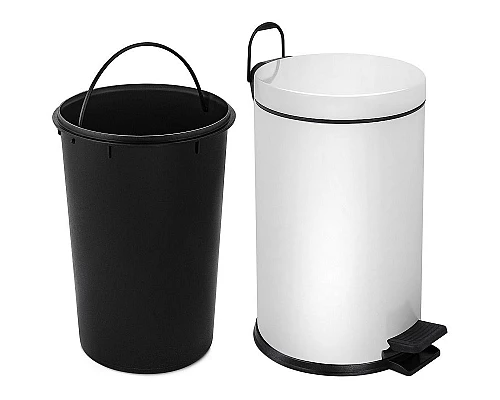 Заказать Ведро для мусора Berges 122003 Белое в магазине сантехники Santeh-Crystal.ru