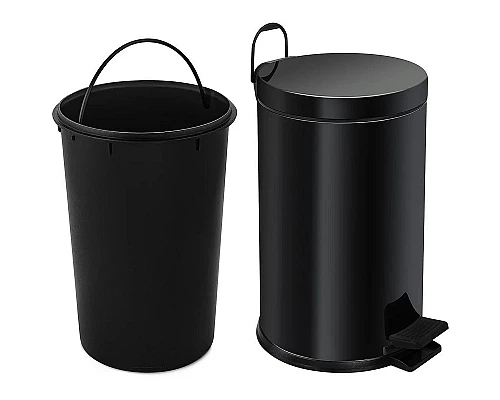 Купить Ведро для мусора Berges 123003 Черное в магазине сантехники Santeh-Crystal.ru