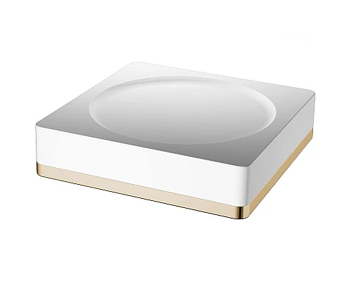 Купить Мыльница Boheme 10960-W-G Золото в магазине сантехники Santeh-Crystal.ru