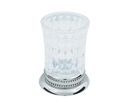 Купить Стакан для зубных щеток Boheme Brilliante 10441 Хром в магазине сантехники Santeh-Crystal.ru