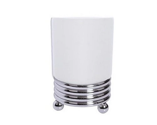 Купить Стакан для зубных щеток Boheme Hermitage 10391 Хром в магазине сантехники Santeh-Crystal.ru