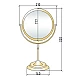 Купить Косметическое зеркало Boheme Imperiale 504 с увеличением Золото в магазине сантехники Santeh-Crystal.ru