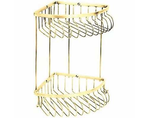 Заказать Полка корзина Boheme Imperiale 10427 угловая Золото в магазине сантехники Santeh-Crystal.ru