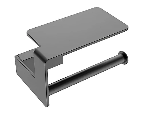 Купить Держатель туалетной бумаги Boheme Q 10941-GM Оружейная сталь в магазине сантехники Santeh-Crystal.ru