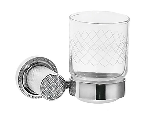Купить Стакан для зубных щеток Boheme Royal Cristal 10924-CR Хром в магазине сантехники Santeh-Crystal.ru
