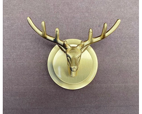 Купить Двойной крючок Bronze de Luxe Royal 81152 Олень Бронза в магазине сантехники Santeh-Crystal.ru