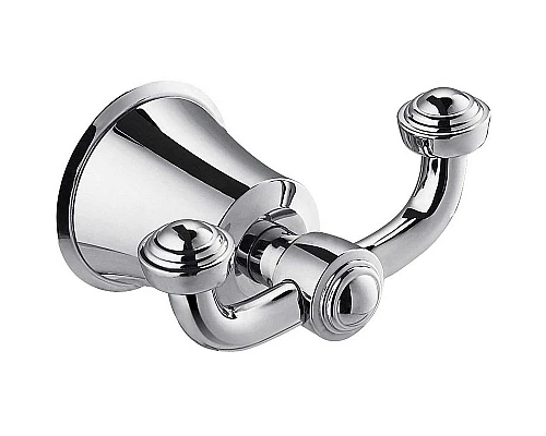 Заказать Двойной крючок Cezares Liberty CZR-F-8988 Хром в магазине сантехники Santeh-Crystal.ru