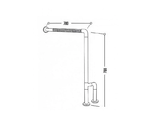 Заказать Поручень для унитаза Creavit TB303 Серый в магазине сантехники Santeh-Crystal.ru