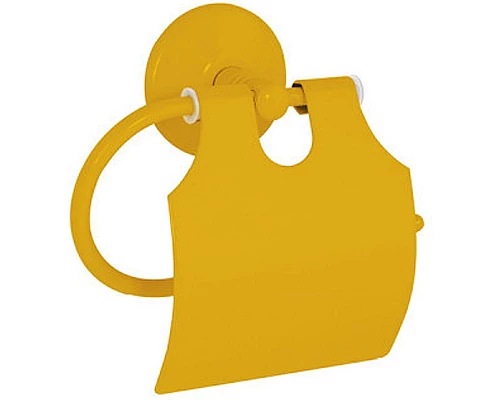 Приобрести Держатель туалетной бумаги Creavit Ducky BR20213Y с крышкой Желтый в магазине сантехники Santeh-Crystal.ru