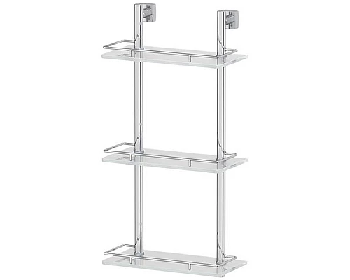 Приобрести Стеклянная полка FBS Esperado 067 Хром в магазине сантехники Santeh-Crystal.ru