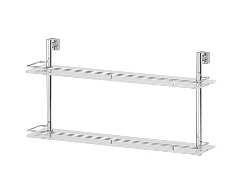 Приобрести Стеклянная полка FBS Esperado 066 Хром в магазине сантехники Santeh-Crystal.ru