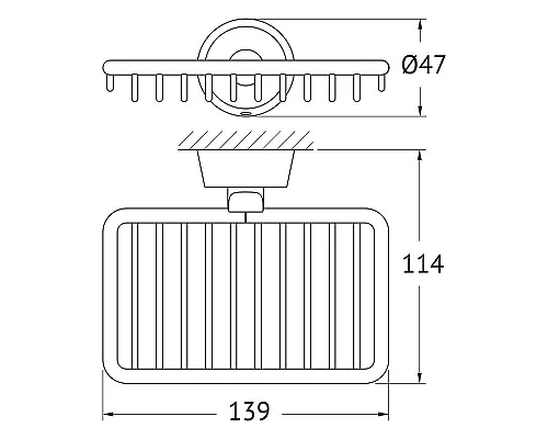 Приобрести Мыльница FBS Vizovice VIZ 050 Хром в магазине сантехники Santeh-Crystal.ru