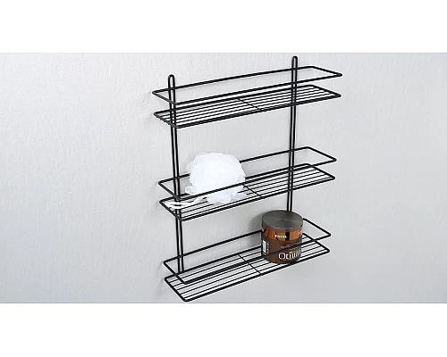 Приобрести Полка корзина Fixsen FX-730B-3 Черный в магазине сантехники Santeh-Crystal.ru