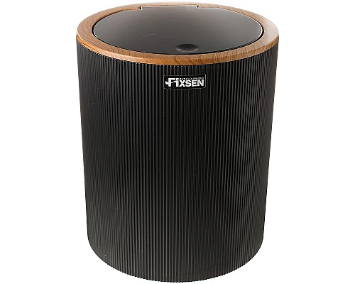 Купить Ведро для мусора Fixsen Black Boom FX-411-6 Черное в магазине сантехники Santeh-Crystal.ru