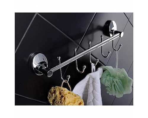 Купить Крючки для полотенец Fixsen Europa FX-21805-5 Хром в магазине сантехники Santeh-Crystal.ru