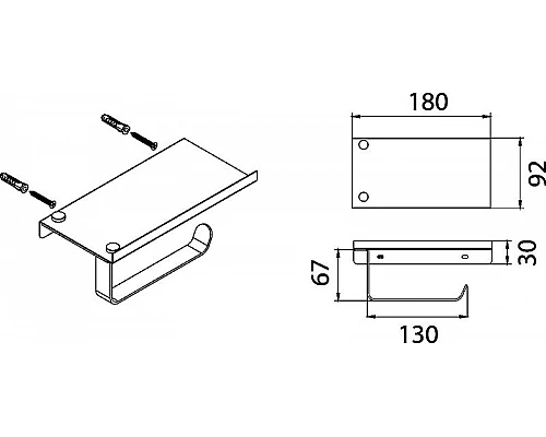Приобрести Держатель туалетной бумаги Fixsen Hotel FX-31011 Хром в магазине сантехники Santeh-Crystal.ru