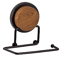 Держатель туалетной бумаги Fixsen Magic Wood FX-46010B Черный матовый