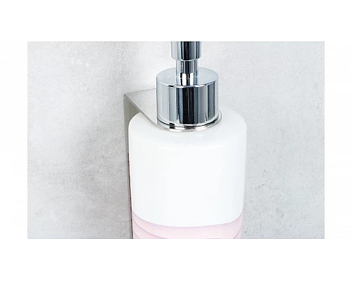 Заказать Держатель дозатора жидкого мыла Fixsen Practica FX-800B с крючком универсальный Хром в магазине сантехники Santeh-Crystal.ru