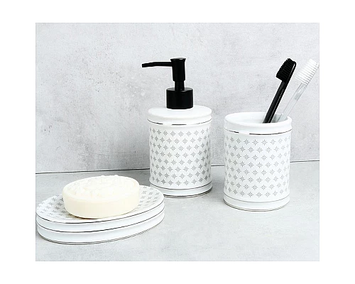 Купить Стакан для зубных щеток Fixsen Star FX-610-3 Белый в магазине сантехники Santeh-Crystal.ru