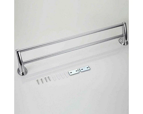 Купить Полотенцедержатель Frap F15 F1509 двойной Хром в магазине сантехники Santeh-Crystal.ru