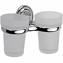 Стакан для зубных щеток Frap F15 F1508 двойной Хром