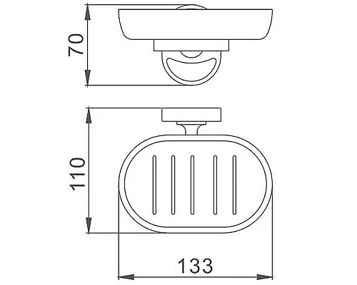 Заказать Мыльница Frap F19 F1902 Хром в магазине сантехники Santeh-Crystal.ru