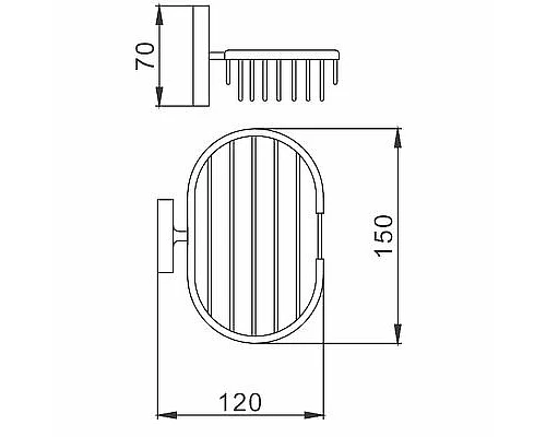 Приобрести Мыльница Frap F19 F1902-2 Хром в магазине сантехники Santeh-Crystal.ru