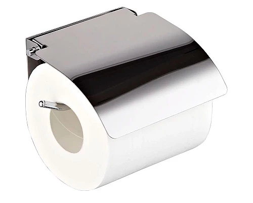 Приобрести Держатель туалетной бумаги Haiba HB504 с крышкой Хром в магазине сантехники Santeh-Crystal.ru