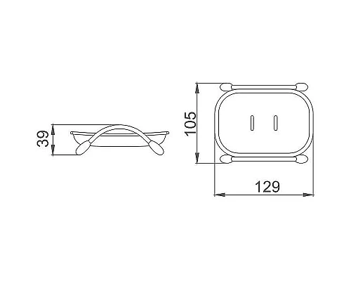 Купить Мыльница Haiba HB332 Фиолетовая в магазине сантехники Santeh-Crystal.ru