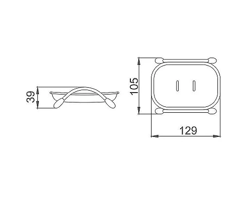 Купить Мыльница Haiba HB332-1 Матовая в магазине сантехники Santeh-Crystal.ru