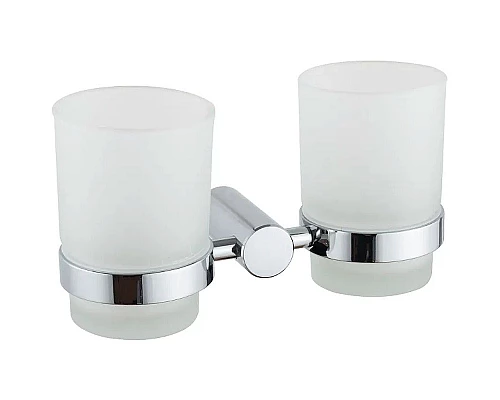 Заказать Стакан для зубных щеток Haiba HB8408 двойной Хром в магазине сантехники Santeh-Crystal.ru