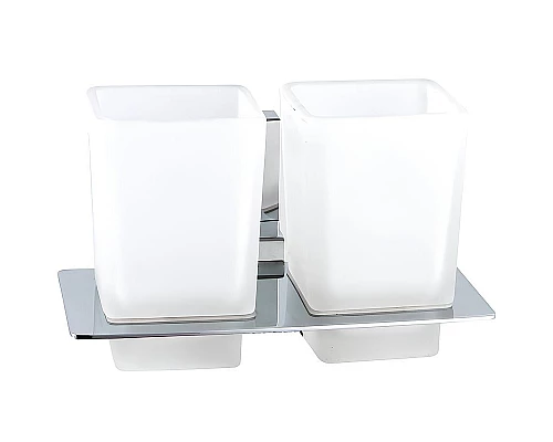 Заказать Стакан для зубных щеток Haiba HB8808 двойной Хром в магазине сантехники Santeh-Crystal.ru