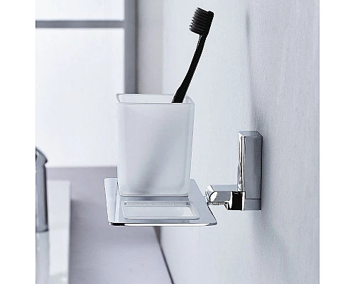 Заказать Стакан для зубных щеток Haiba HB8808 двойной Хром в магазине сантехники Santeh-Crystal.ru