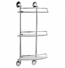 Стеклянная полка Haiba HB1607-3 угловая Хром