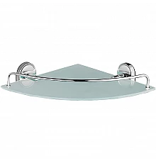 Стеклянная полка Haiba HB1921-1 угловая Хром