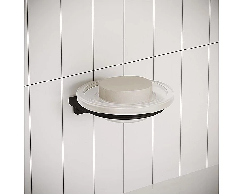 Купить Мыльница Iddis NOABLG0i42 Черная матовая в магазине сантехники Santeh-Crystal.ru