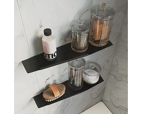 Купить Полка Iddis Slide SLIBS00i44 Черная в магазине сантехники Santeh-Crystal.ru