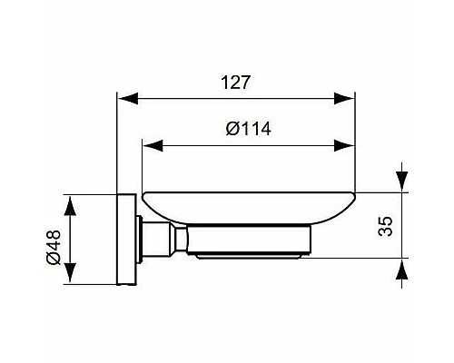 Приобрести Мыльница Ideal Standard IOM A9123AA Хром в магазине сантехники Santeh-Crystal.ru