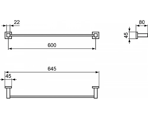 Приобрести Полотенцедержатель Ideal Standard IOM E2197AA Хром в магазине сантехники Santeh-Crystal.ru
