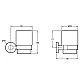 Приобрести Стакан для зубных щеток Jacob Delafon Classique E77825-CP Хром в магазине сантехники Santeh-Crystal.ru