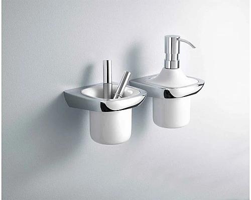 Купить Стакан для зубных щеток Kludi Ambienta 5397505 Хром Белый в магазине сантехники Santeh-Crystal.ru